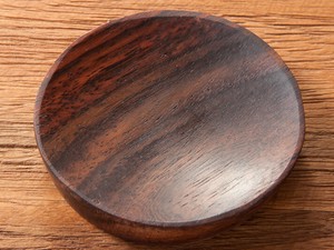 マンゴー製マルチトレー 丸型 直径5cm 木製トレー ディスプレイ