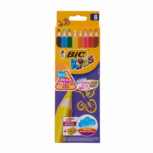 【BIC】ビックキッズ スーパーソフト色鉛筆8色