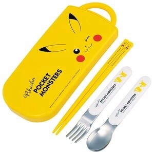 Bento Cutlery Pikachu Skater Face Dishwasher Safe Made in Japan
