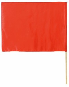サテン特大旗 メタリックレッド φ19mm 18118