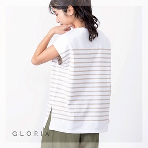 T-shirt Tops French Sleeve Border