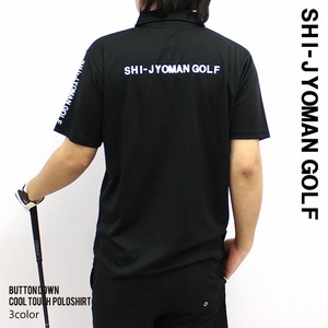 メンズ　接触冷感カノコ　ゴルフ　半袖ポロシャツ　「SJG23-08」