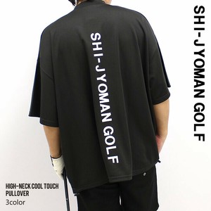 メンズ　接触冷感カノコ　ゴルフ　半袖ハイネックT　「SJG23-09」