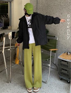 韓国ファッション  ロングパンツ カジュアルパンツ「2023新作」