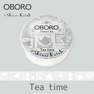 シール堂 日本製 マスキングテープ OBORO Tea Time ティータイム