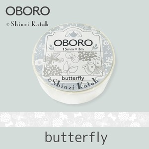 シール堂 日本製 マスキングテープ OBORO butterfly 蝶々