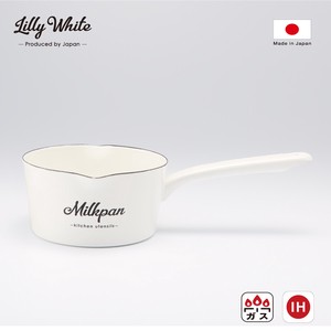 Lilly White・ホーローミルクパン15㎝「Milkpan」　LW-203