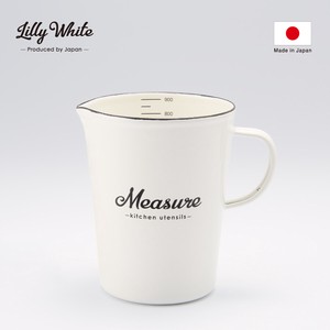 Lilly White・ホーローメジャーカップ・L「Measure」　LW-210