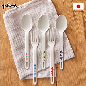 プルーン・ホーローカトラリー／デザートスプーン・デザートフォーク　Enamel Cutlery