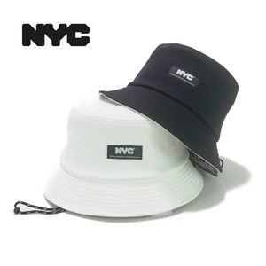【年間品】NYCライセンスチャンキーロゴネームバケットハット　ヤング帽子