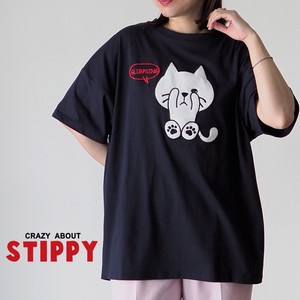 チラ見STIPPYパイルワッペン半袖Tシャツ【STIPPY】【2023新作】