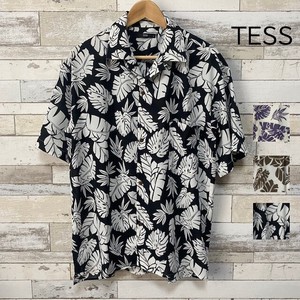 【2023春夏新作】【TESS】リーフ柄オープンシャツ