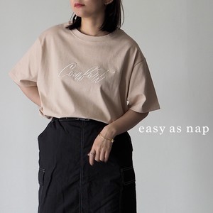 Comfort 刺繍 半袖Tシャツ【easy as nap】【2023新作】