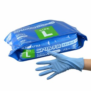 Rubber/Poly Disposable Gloves Bird Standard L
