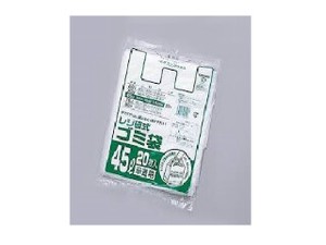 ゴミ袋 福助工業 レジ袋式ゴミ袋45L用 半透明 20枚入