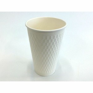 紙コップ エンボススリーブカップ ホワイト 460mL KMW-470【weeco】