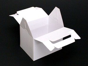 ケーキ箱 DE-15 ショートホワイト #4 ヤマニパッケージ