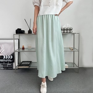 Skirt Flare Plain Color A-Line
