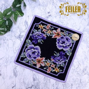 Towel Handkerchief Navy Floral Pattern Limited Edition