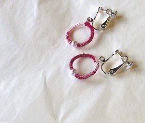 Clip-On Earrings Nickel-Free Pink