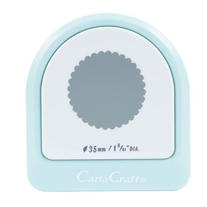 【クラフトパンチ/Carla Craft】メガジャンボ クラフトパンチ /CN45204 スカロップ（直径35mm）