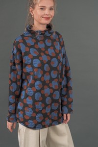 T-shirt Pullover Colorful Dot Jacquard Autumn/Winter 2023 Made in Japan