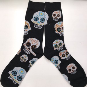 Crew Socks black Skull Socks Ladies