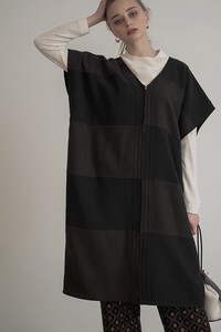 Casual Dress Poncho Wide One-piece Dress Switching Autumn/Winter 2023