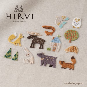 HIRVI シール＆アイロン接着ワッペン 日本製