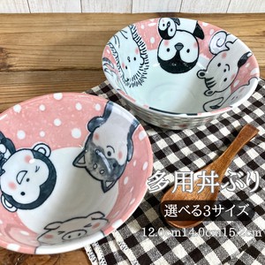 Mino ware Donburi Bowl Pink Made in Japan