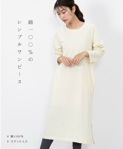 洋装/连衣裙 开叉 棉 长款洋装/连衣裙