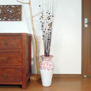 Flower Vase Pink White Flower Vase