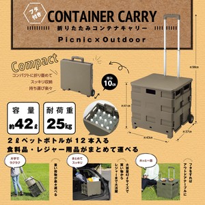 Suitcase Collapsible Container