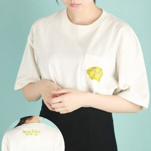 【特価提案】【FINCK'S】USコットン　ルーズサイズ サガラ刺繍ポケット付き半袖Tシャツ