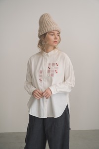 Button Shirt/Blouse Embroidered Autumn/Winter 2023