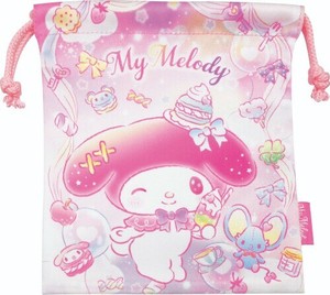 Pouch Pink My Melody Drawstring Bag