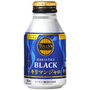 伊藤園 TULLY’S COFFEE キリマンジャロBLACK  缶 285ml x24 【コーヒー】