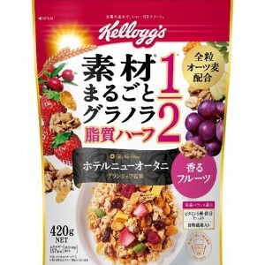 日本ケロッグ 素材脂質ハーフ香るフルーツ 420g x6 【シリアル・コーンフレーク】