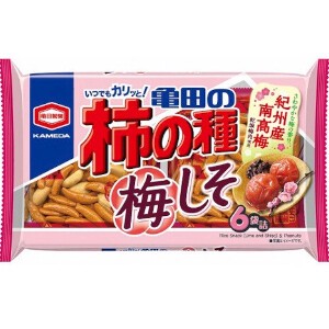 亀田製菓 亀田の柿の種 梅しそ 164g x12 【米菓】
