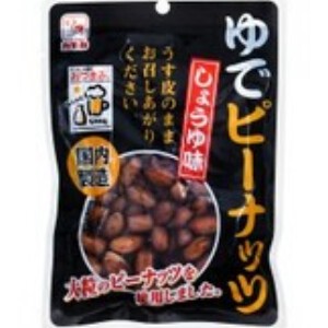 カモ井 ゆでピーナッツ しょうゆ味 80g x10 【豆菓子】