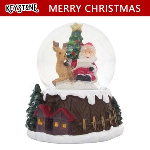 ■2023X'mas　先行予約■　スノードーム 45mm　サンタ＆トナカイ