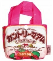 お菓子パッケージシリーズエコバッグ カントリーマアム　つぶつぶ苺 FAE289