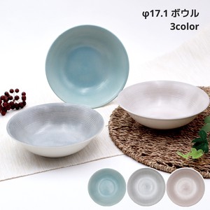 Mino ware Donburi Bowl single item 17cm 3-colors Made in Japan
