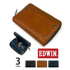 【全3色】 EDWIN エドウイン リベットデザイン ラウンドファスナーコインケース 小銭入れ (0510636)
