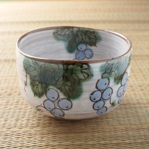 Mino ware Japanese Teacup Matcha Bowl Grapes Made in Japan