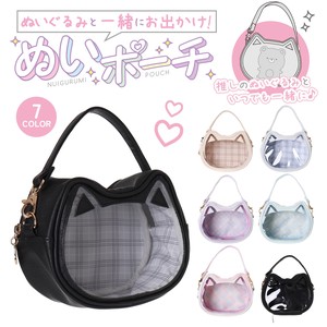 【7月中旬再入荷予定】Osel合皮ネコダイカットぬいポーチ / かわいい Amazon× 2025新作