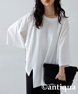 Antiqua T-shirt 3/4 Length Sleeve T-Shirt Tops Ladies' Short-Sleeve