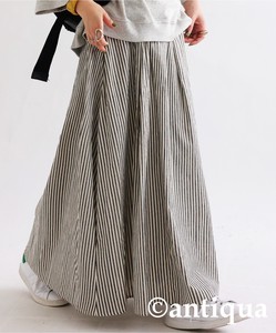 Antiqua Skirt Stripe Flare Skirt Ladies'