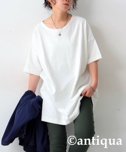 [antiqua] T-shirt Ladies fashion T-Shirt Short Sleeve Cotton