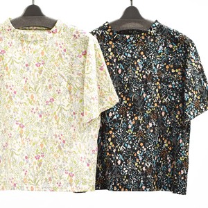 T-shirt/Tee Floral Pattern Printed Made in Japan